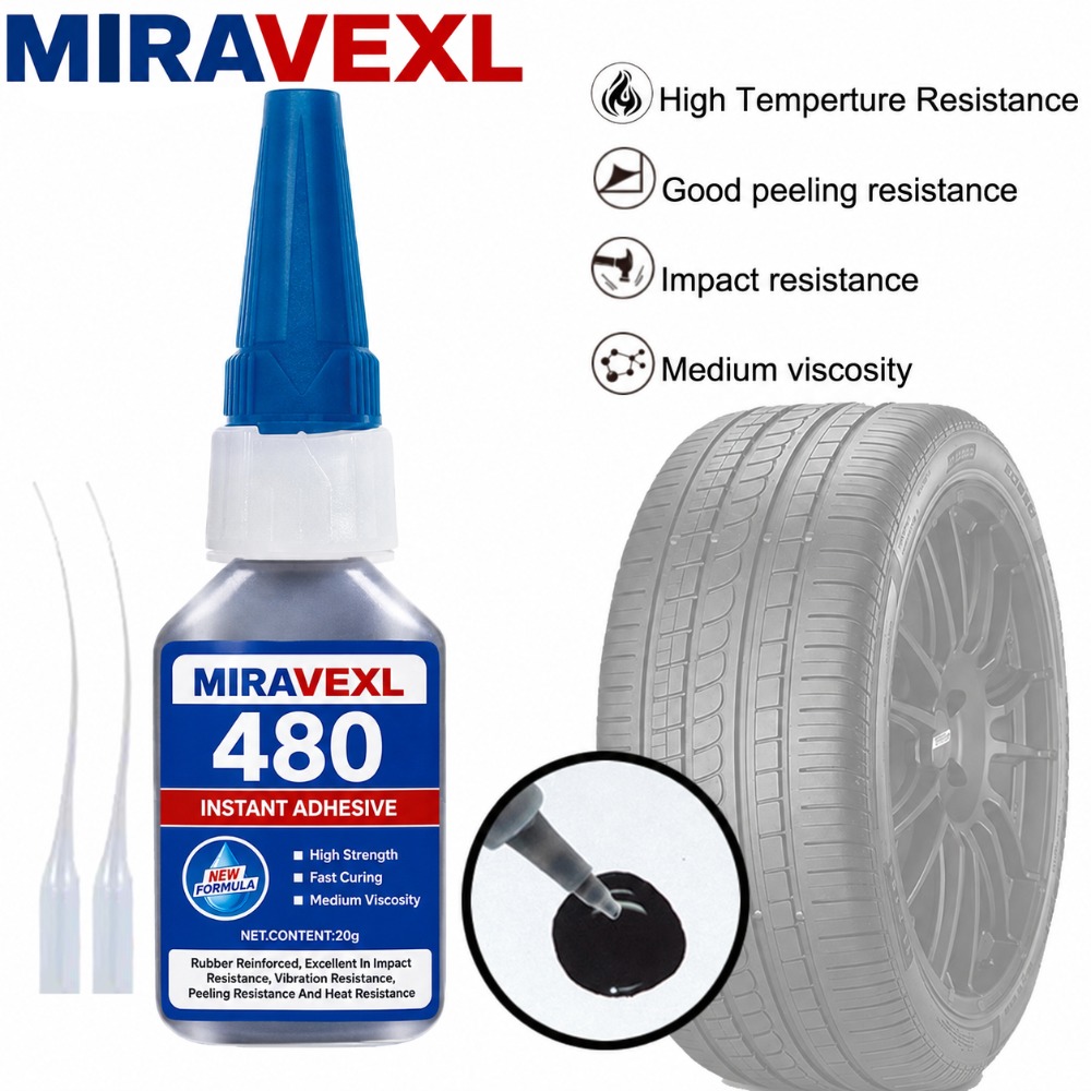 Woodworking Glue - กาวดำแห้งเร็ว 480 SuperGlue แรงยึดติดสูง แห้งไว ทนทาน