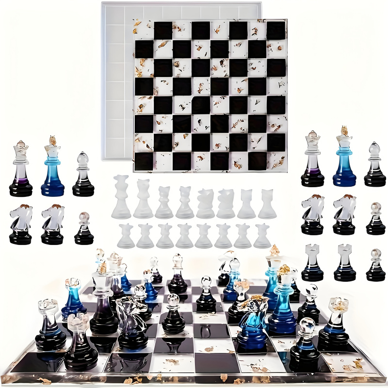 11Chessboard16เรซินชุดแม่พิมพ์ - Woodworking Resin บทวิจารณ์และราคา